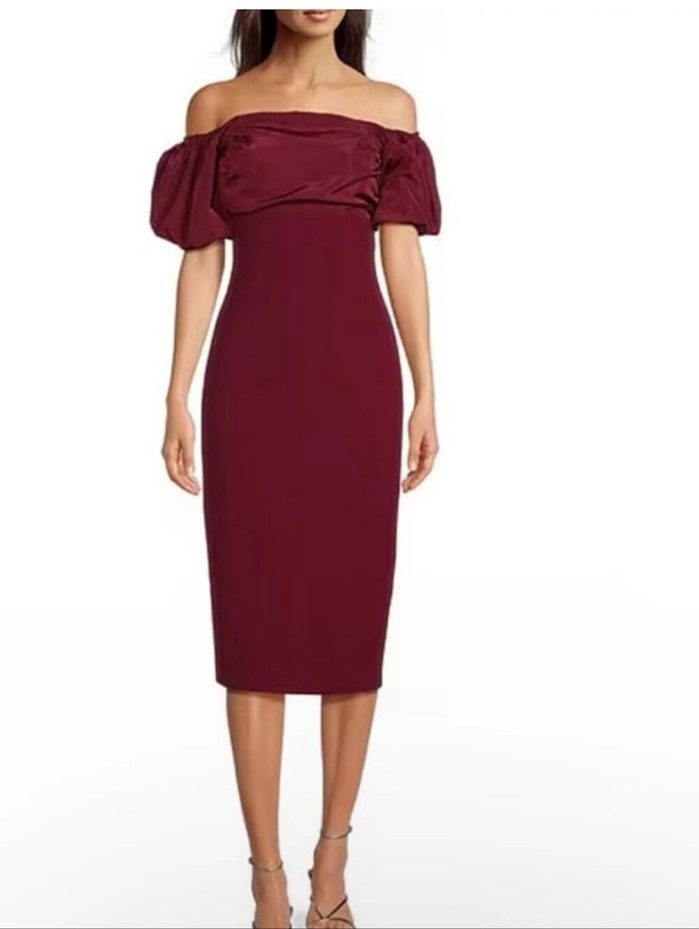 Belle Badgley Mischka Harlow  Burgundy Dress Size 6